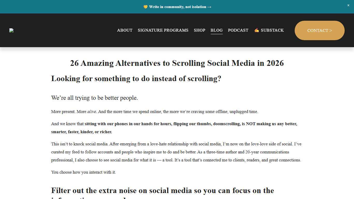 26 Amazing Alternatives to Scrolling Social Media in 2026